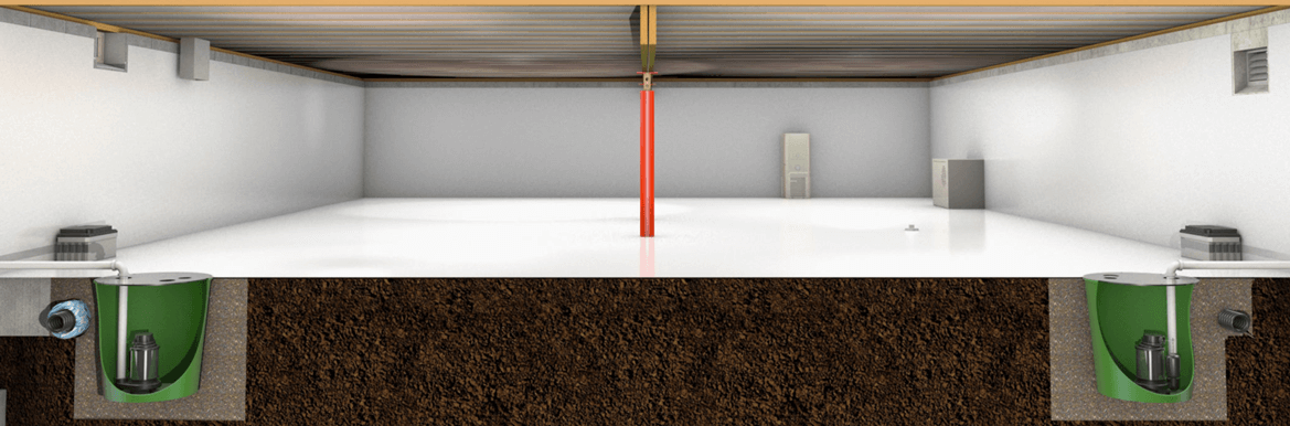 crawl space encapsulation and water management