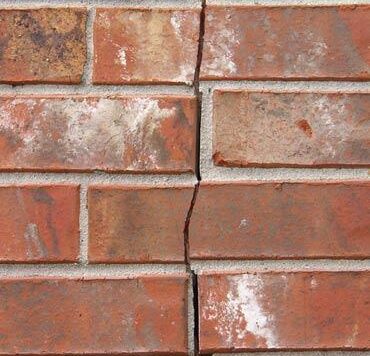 brick wall crack