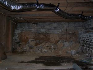 crawl space foundation in tuscaloosa in bad shape