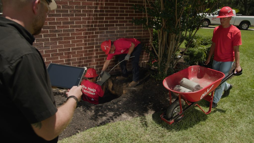 kansas city basement foundation repair project