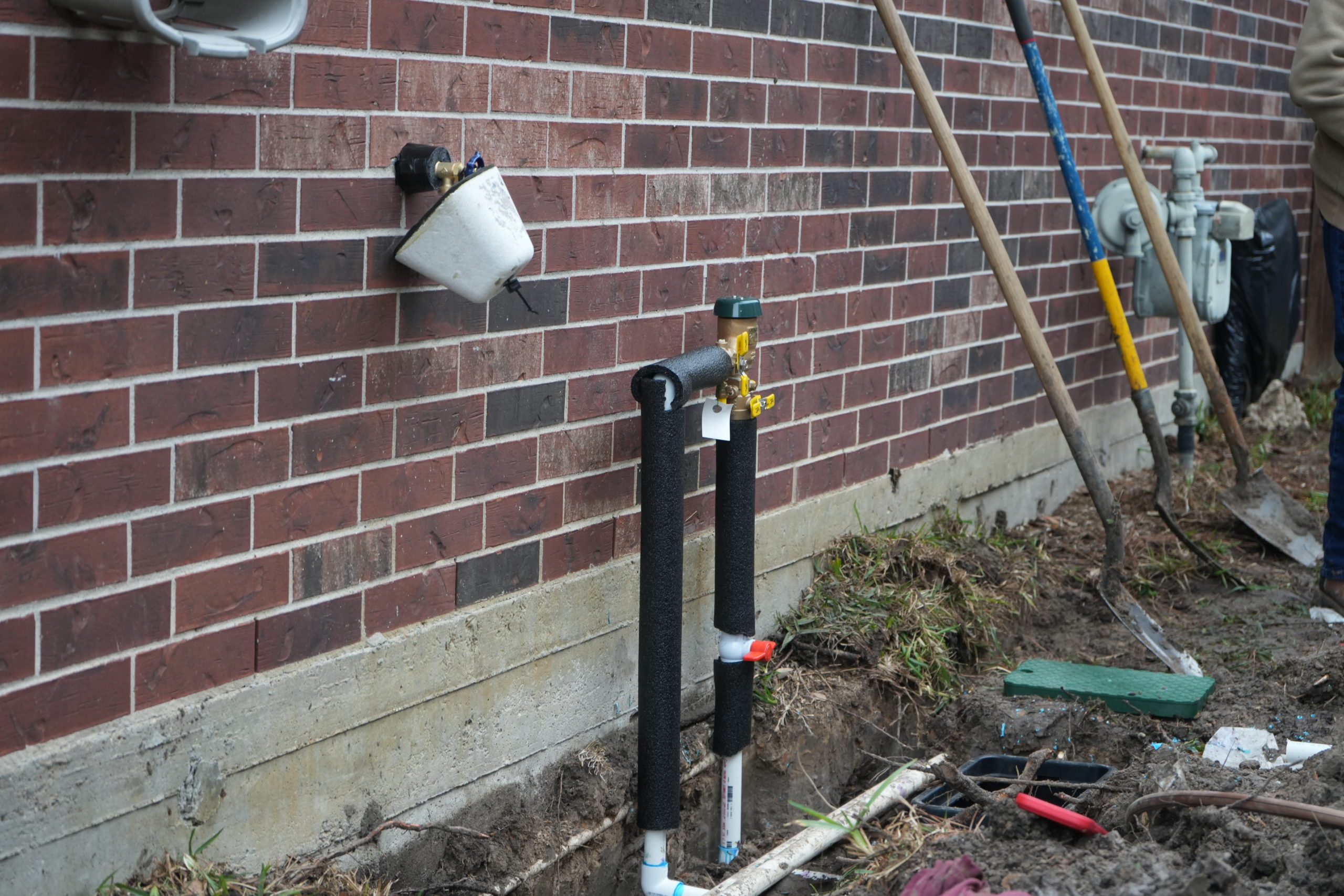 System Protection for foundation watering system by Olshan.