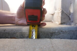 concrete gap forming