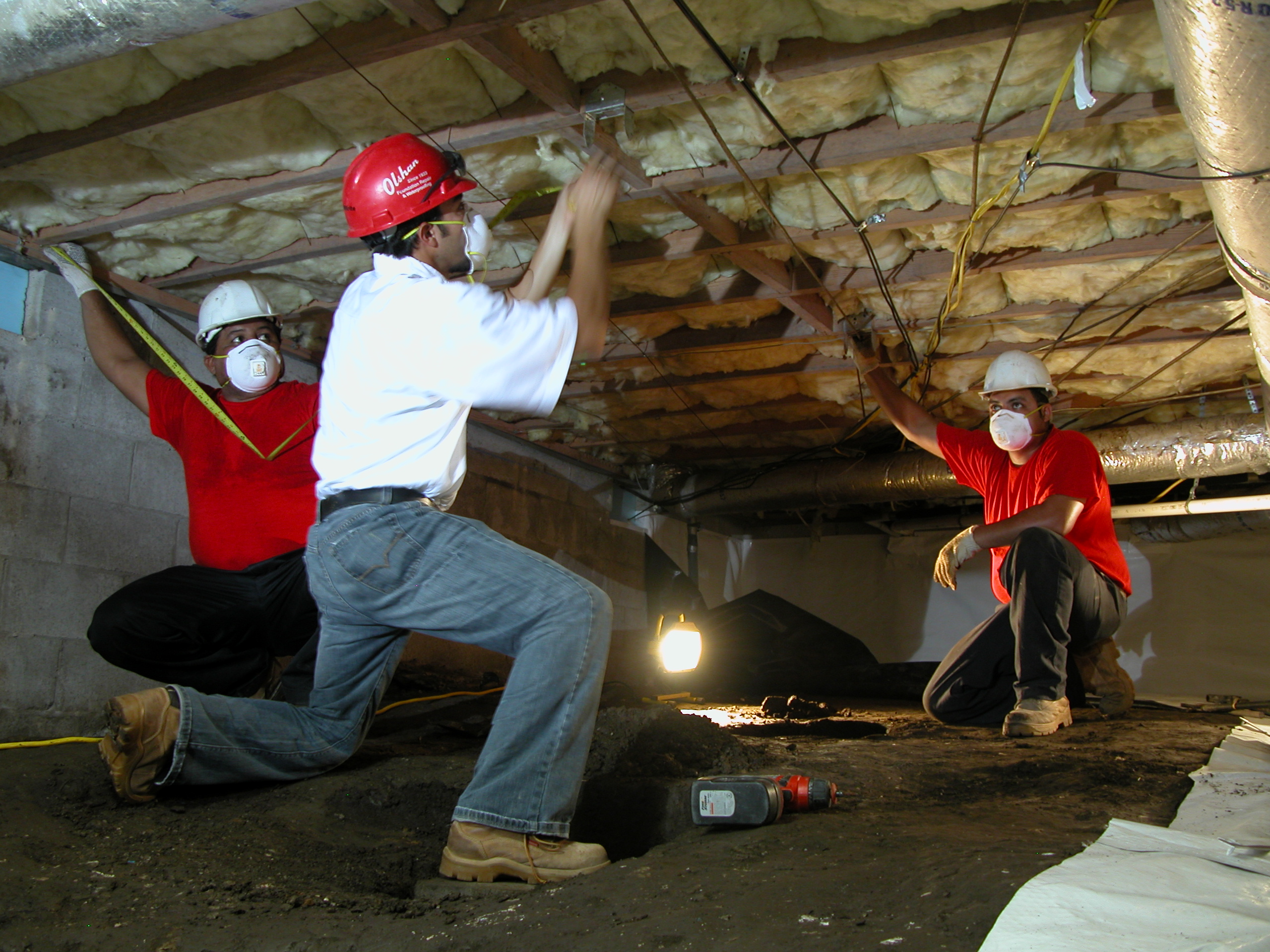 Crawl space encapsulation project prepping the site Crawl space encapsulation project prepping the site