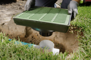 exterior foundation drainage installation