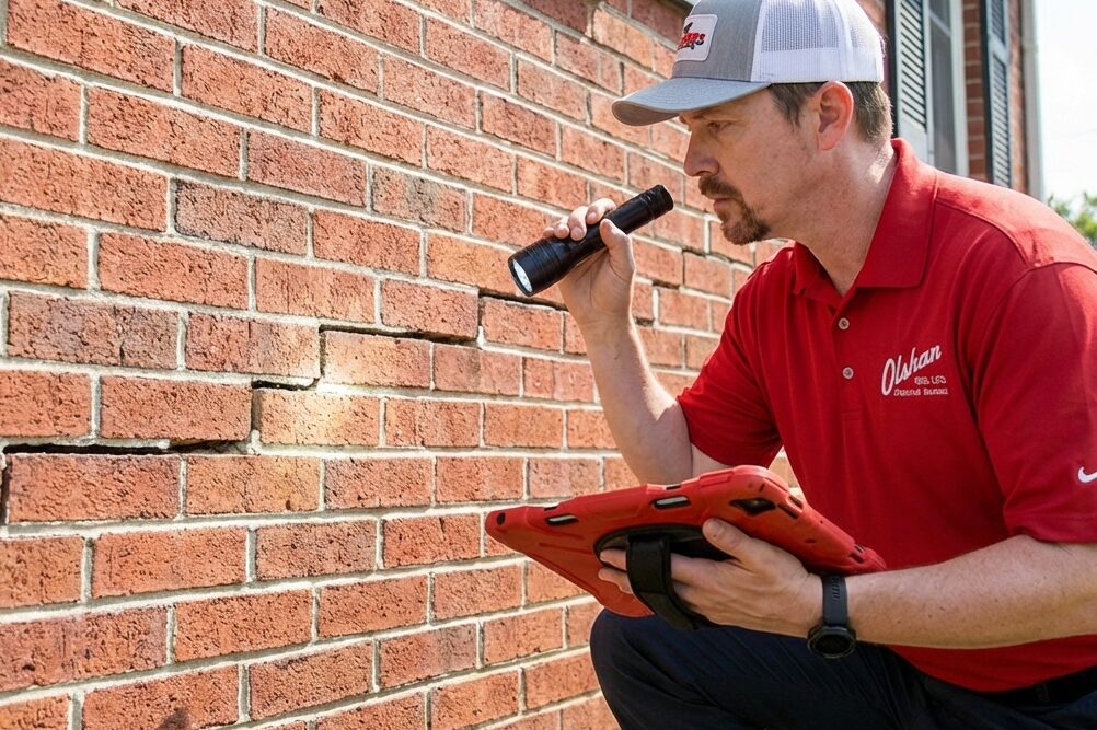 beaumont foundation repair - crack in wall