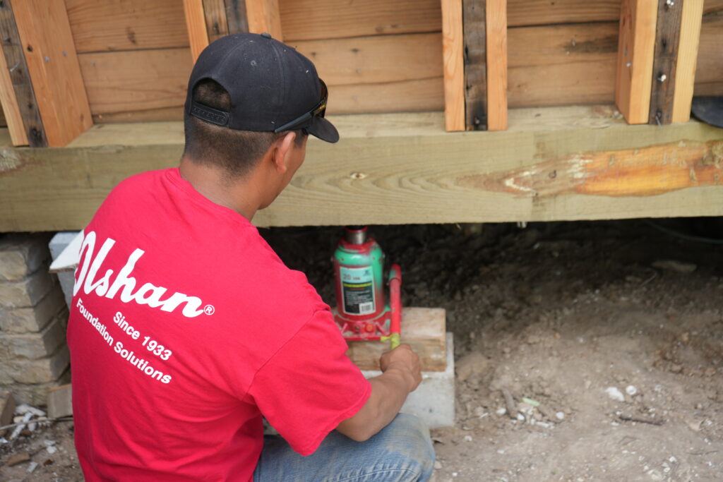 foundation repair project in marshall, tx