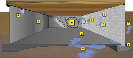 basement leaks